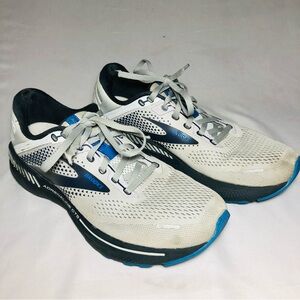 Brooks White and Blue Running Shoes men’s size 8